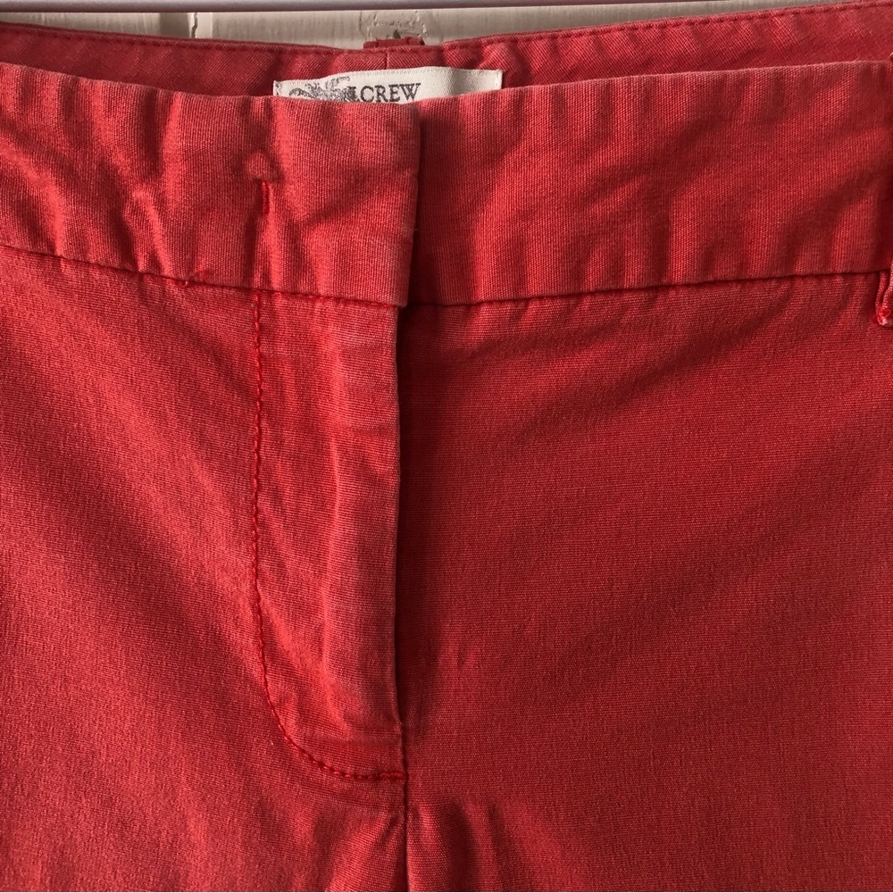 J CREW Frankie 9” Dusty Red Bermuda Chino Shorts - Picture 6 of 11